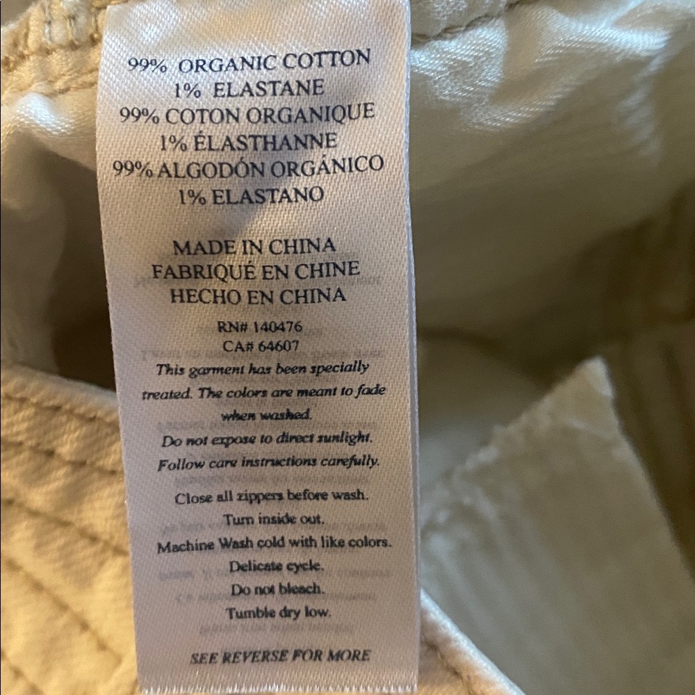 Faherty Cream Harbor Pants - Picture 8 of 8